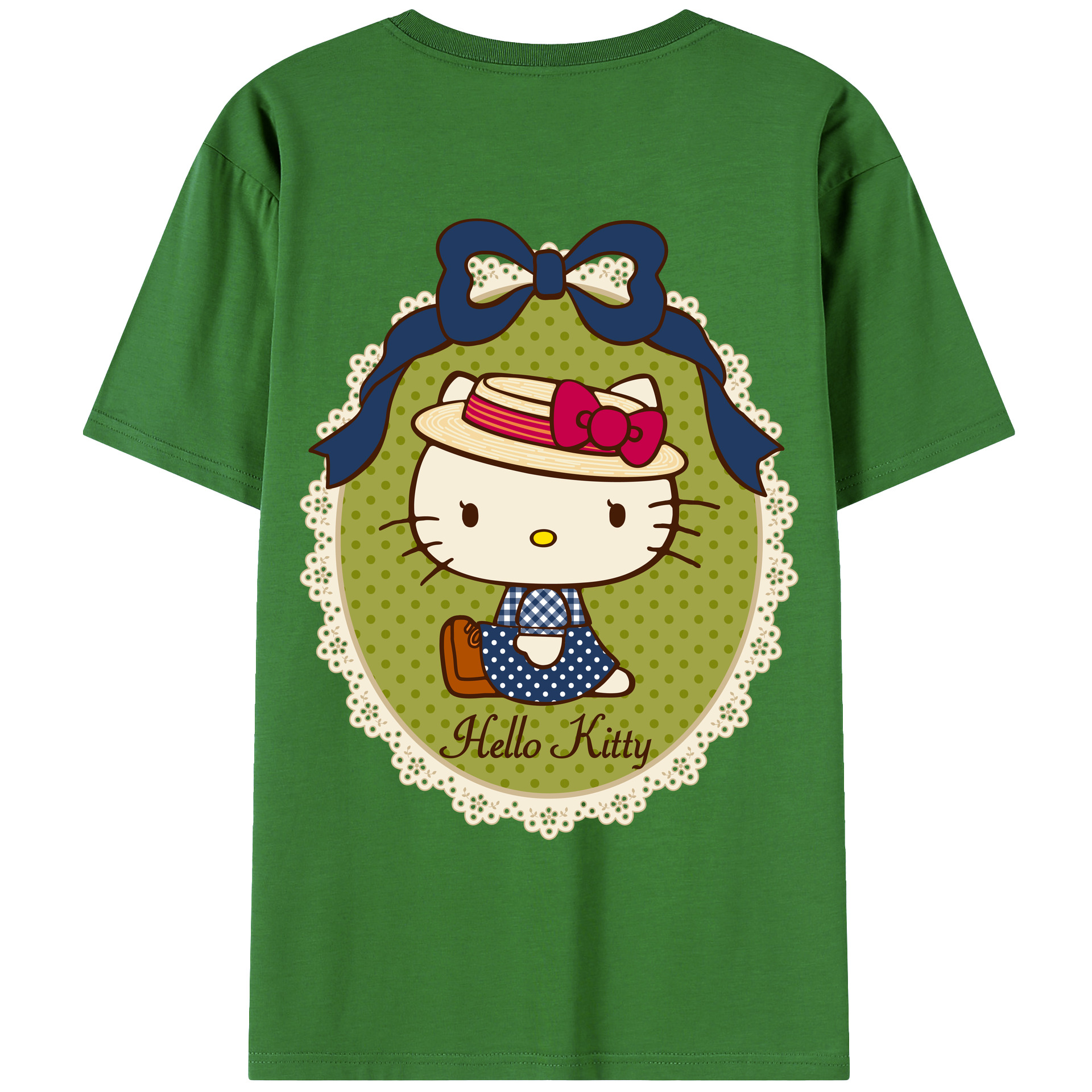 （画像用） Hello Kitty ハローキティ レディース半袖Tシャツ(バックプリント)